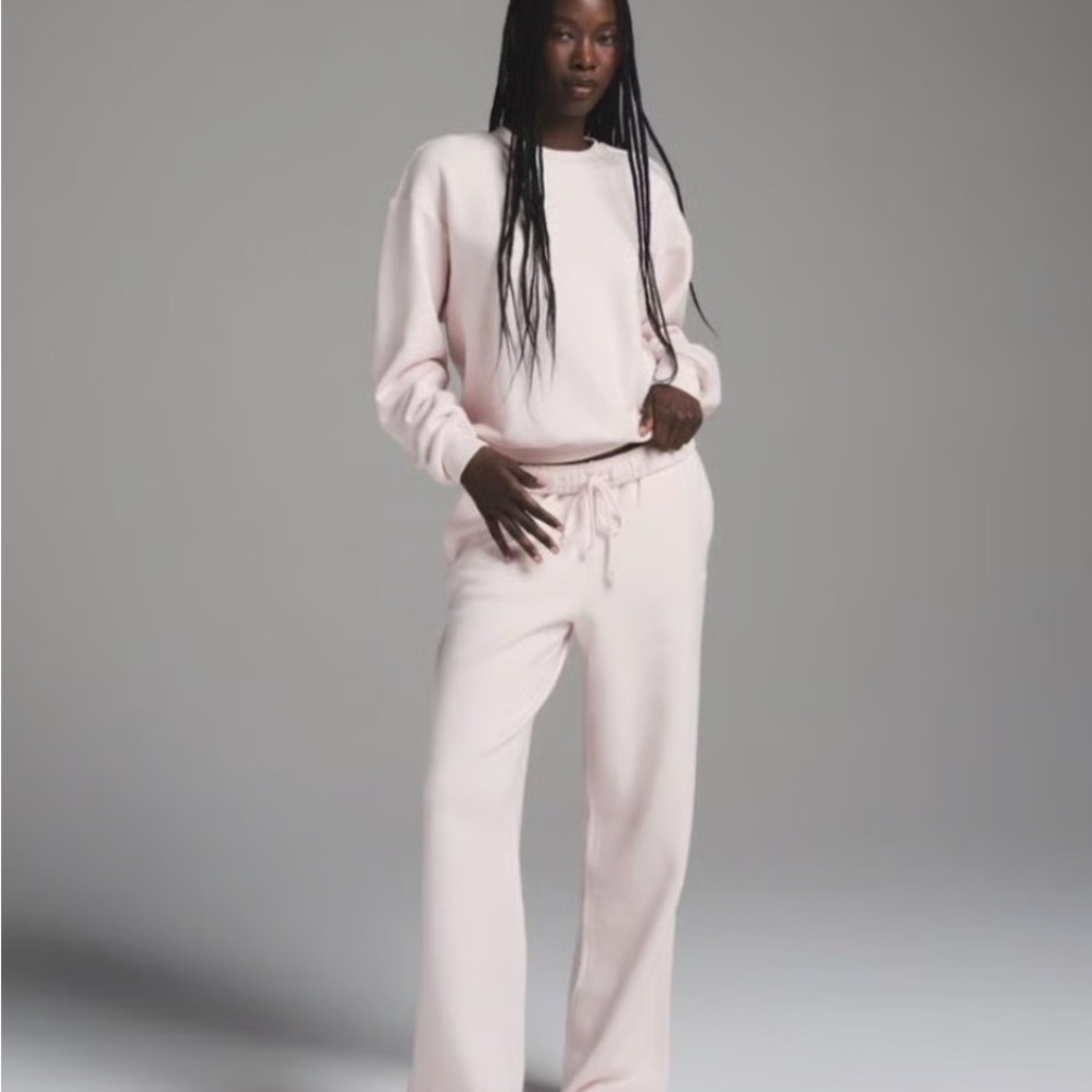 Skims Cotton Fleece Classic Straight Leg Pant